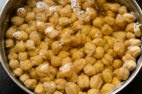 soaked chickpeas