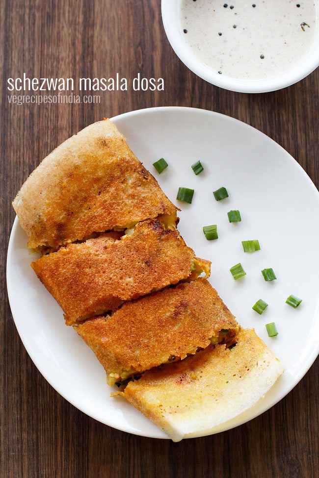 Schezwan masala dosa recipe, how to make schezwan masala 
