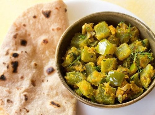 besan capsicum sabzi recipe