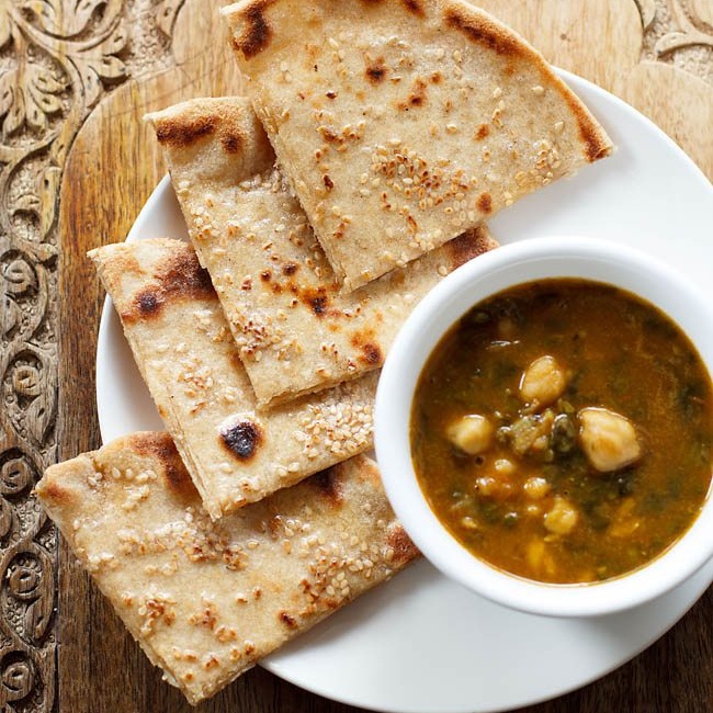 Cheesy Garlic Naan on Stovetop Dassana's Veg Recipes