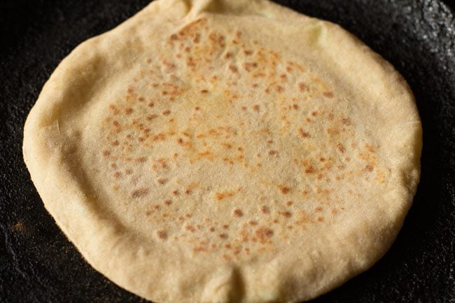 roasting cheese garlic naan. 