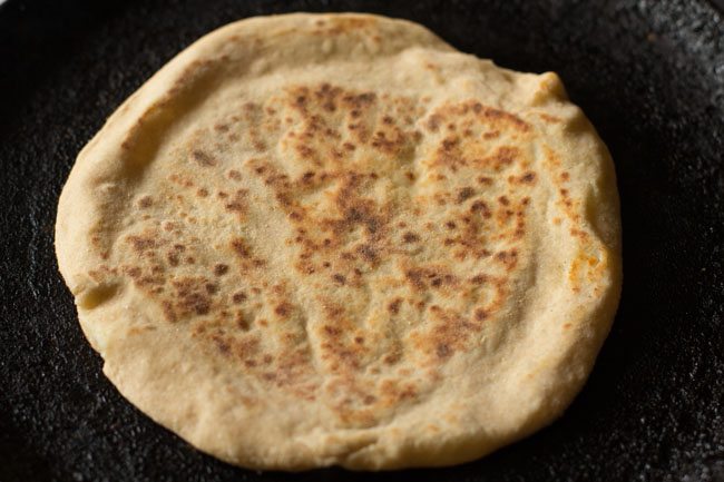 roasting cheese garlic naan. 