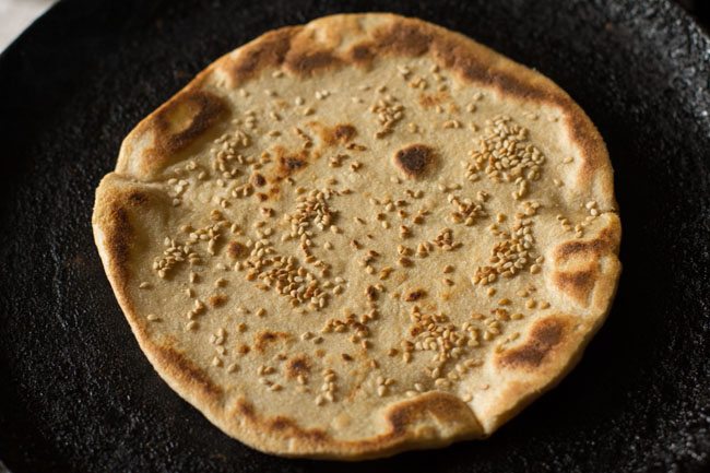 roasting cheese garlic naan. 