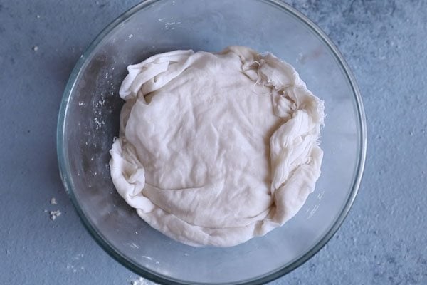 dough covered with wet muslin. 