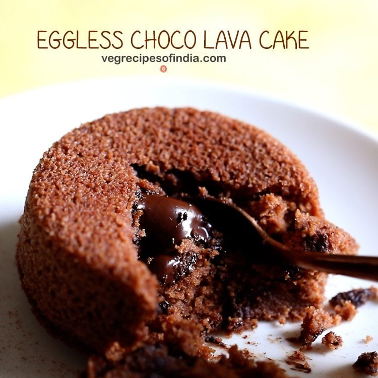 Eggless choco lava cake top recipe in pressure cooker