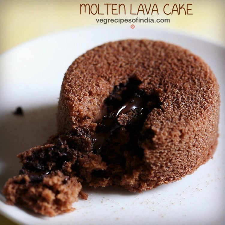 eggless molten lava cake recipe