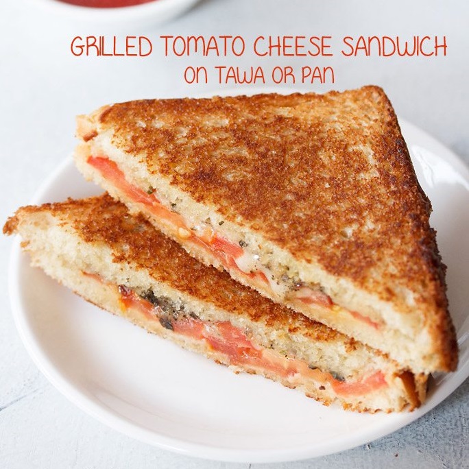 Tomato and cheese sandwich