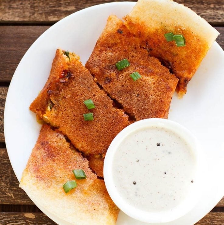 Schezwan Dosa » Dassana's Veg Recipes