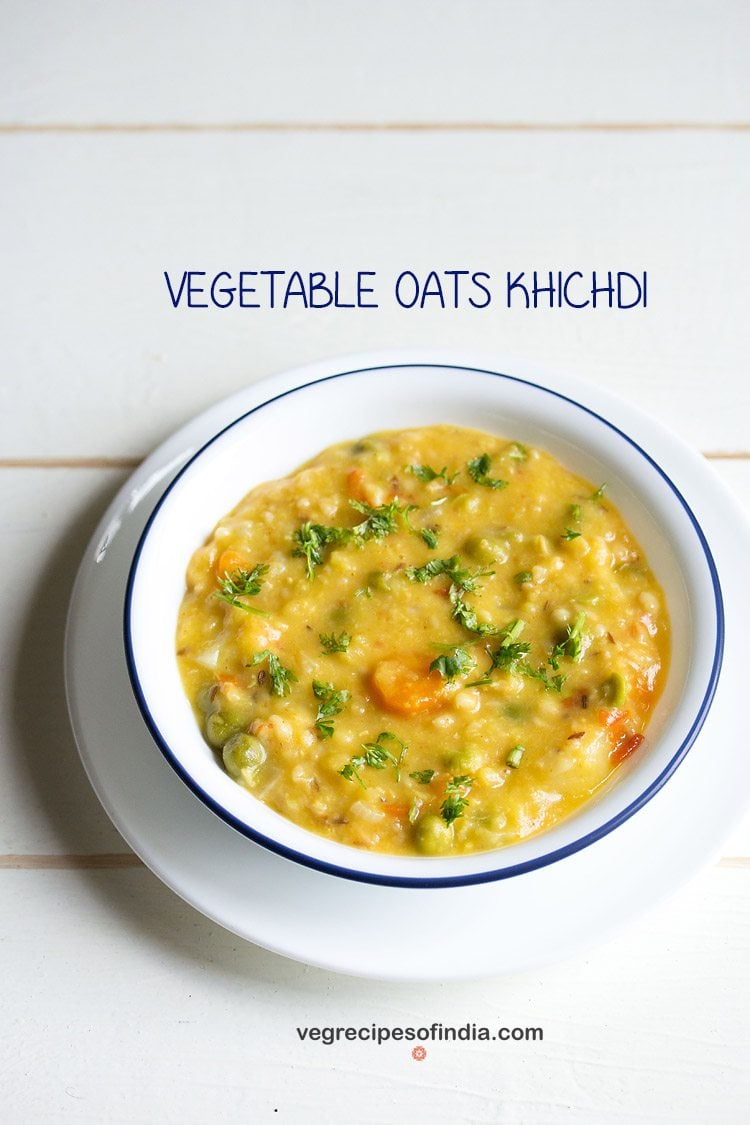 vegetable oats khichdi recipe