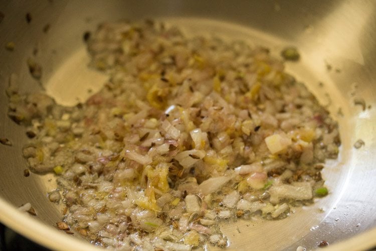 sautéing ginger-garlic paste. 