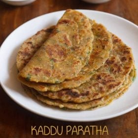 kaddu paratha recipe, pumpkin paratha recipe