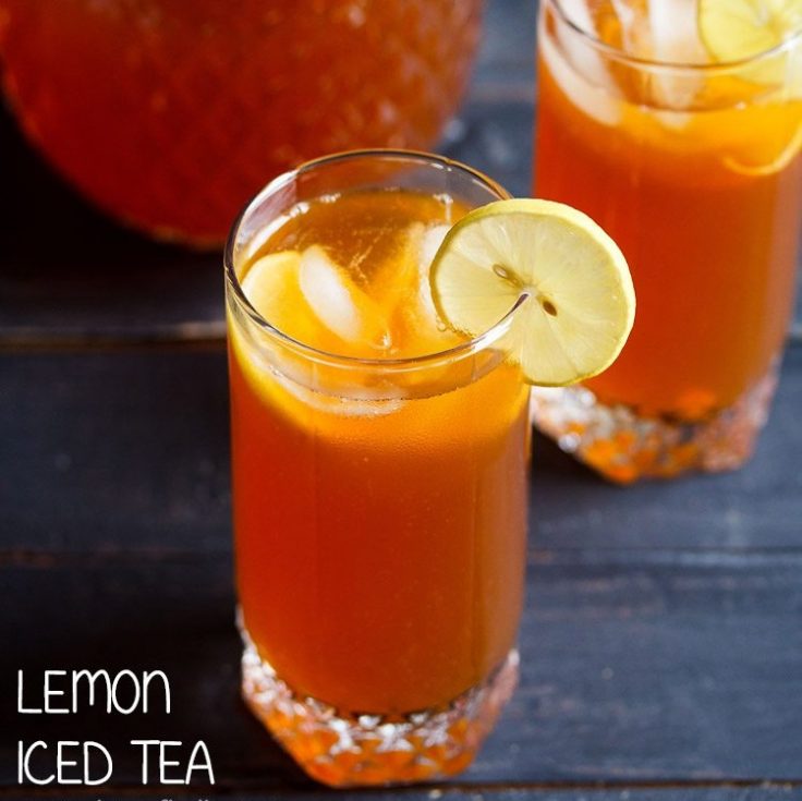 Iced Tea Recipe Lemon Iced Tea » Dassana's Veg Recipes