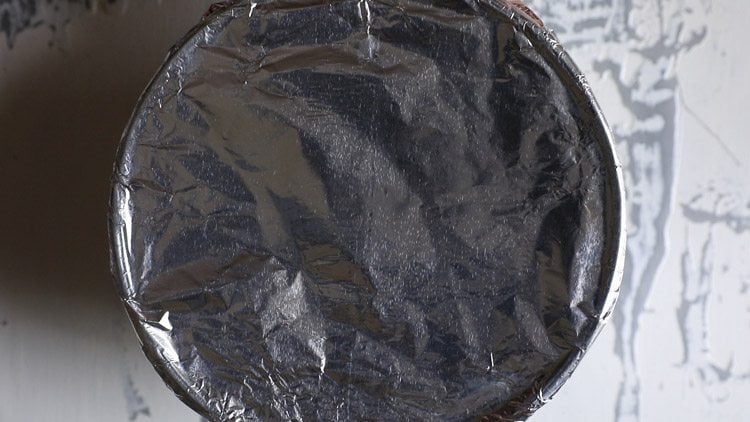 covering the freezer safe bowl tightly with an aluminium foil 