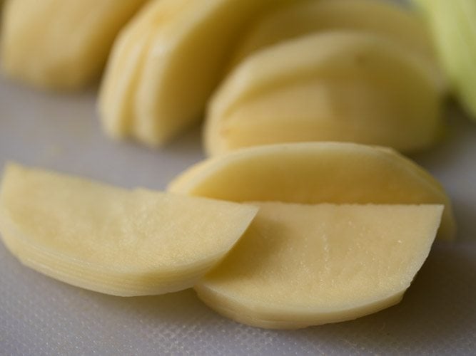 chopped potatoes 