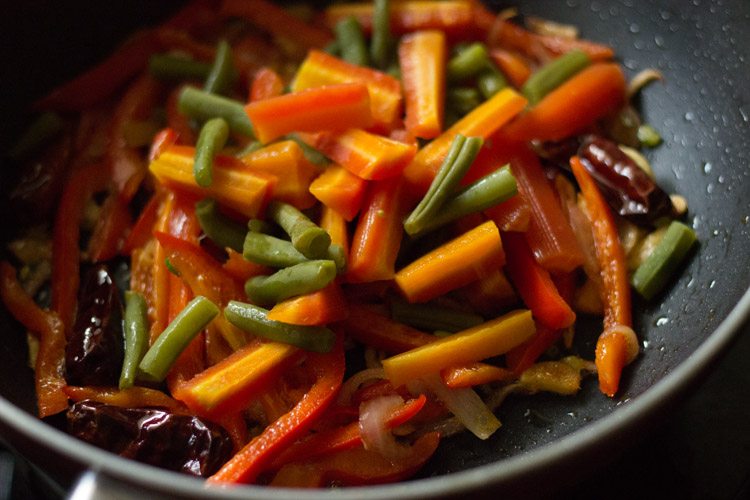 making kung pao vegetables recipe