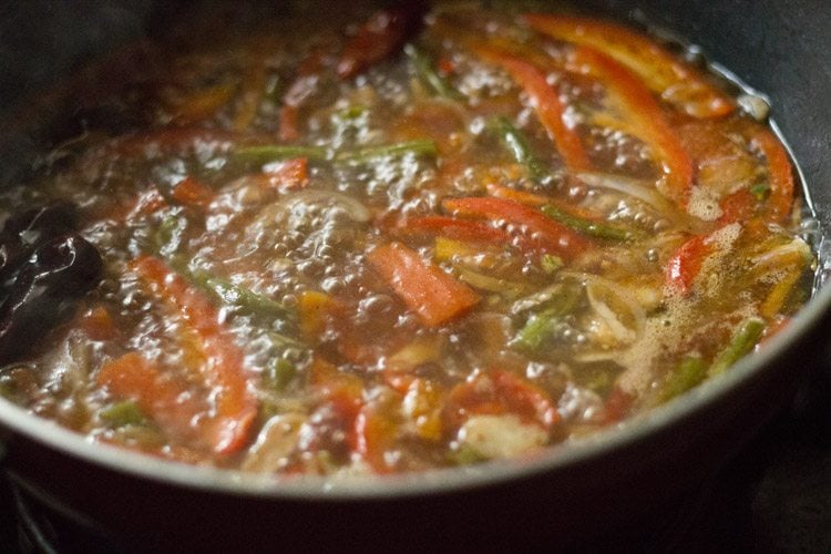 making kung pao vegetables recipe