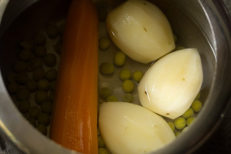 veggies in a pressure cooker