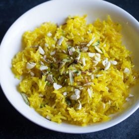 zarda recipe, meethe chawal recipe, zarda pulao recipe, sweet rice recipe