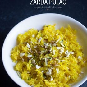 zarda pulao recipe, meethe chawal