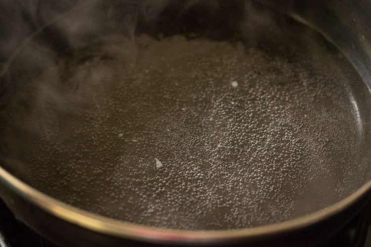 boil water in another pan