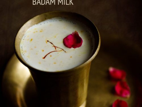 badam milk recipe, badam doodh recipe, almond milk recipe
