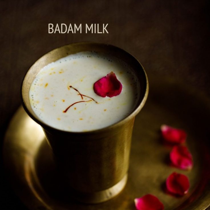 Badam Milk Recipe, Sweet Creamy Badam ka Milk