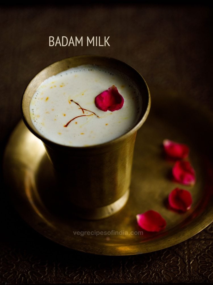 badam milk recipe