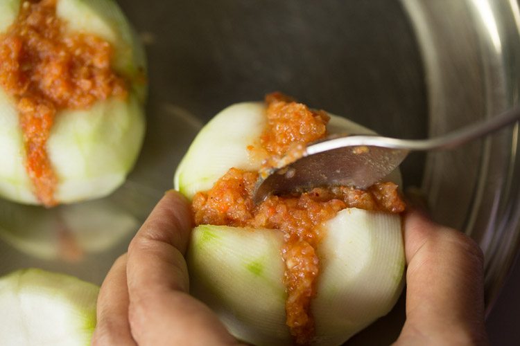 making bharwan tinda recipe