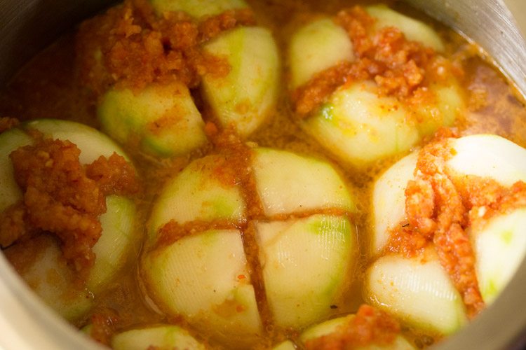 making stuffed tinda recipe