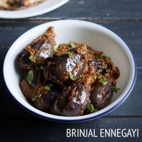 badanekayi ennegayi recipe, stuffed brinjal recipe