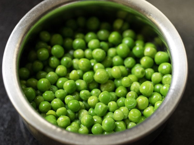 matar for dry green peas recipe
