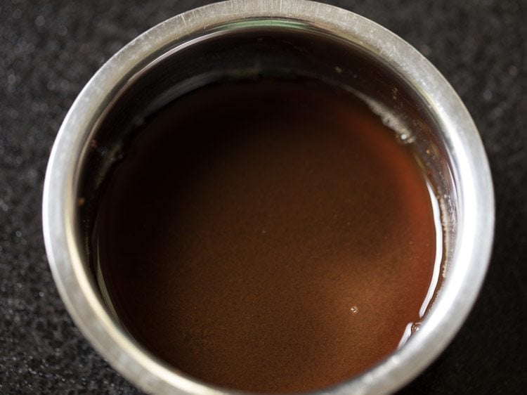 pulp squeezed from tamarind for rishi panchami bhaji.