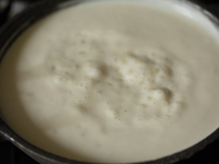 sago payasam simmering.