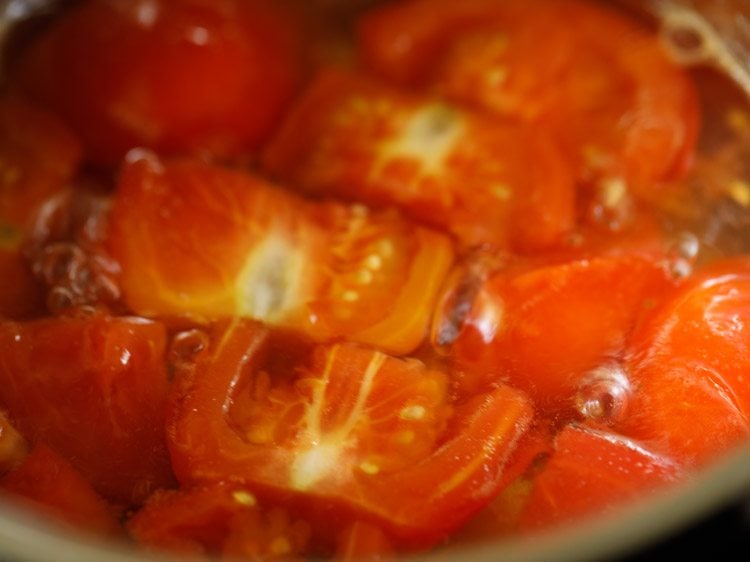 softened tomatoes. 