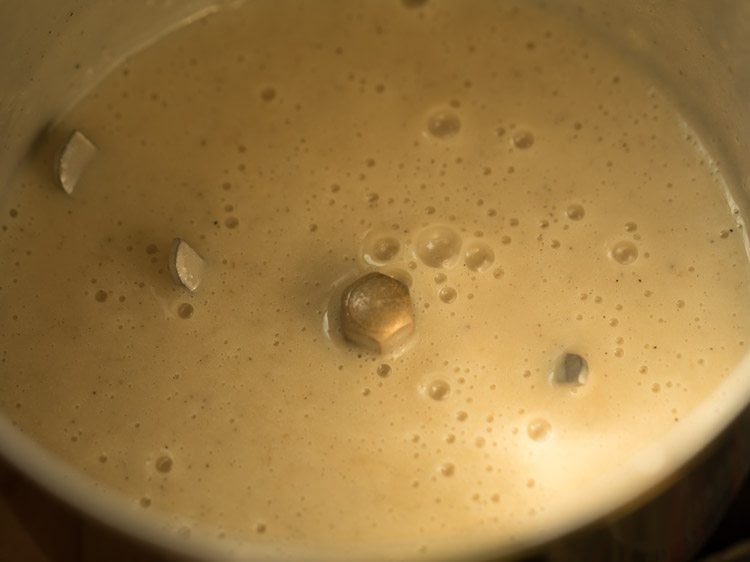 ingredients ground to a smooth mixture.