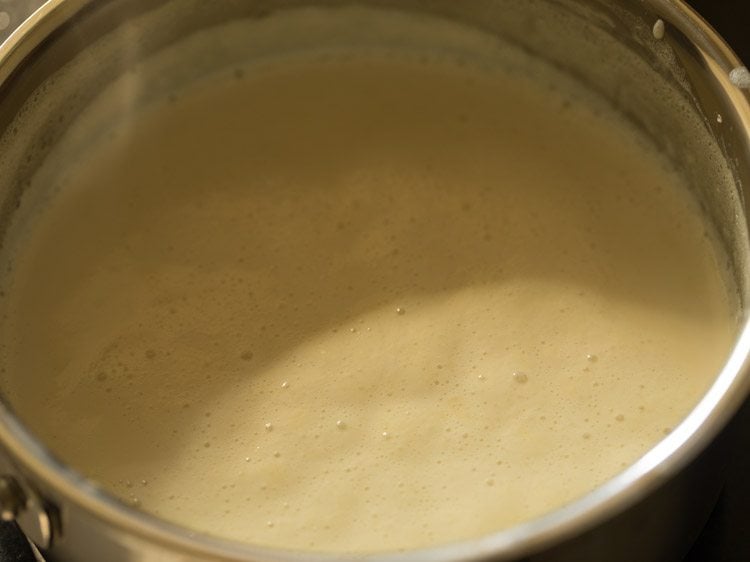 cooked badam kheer.