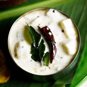 vellarikka pachadi recipe, cucumber pachadi recipe