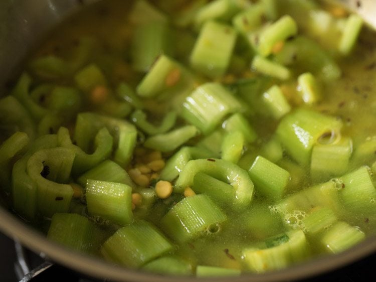 making padwal chana dal sabzi recipe