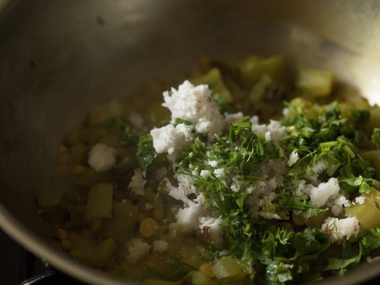 making snake gourd bhaji recipe