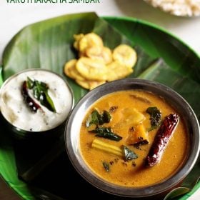 varutharacha sambar recipe