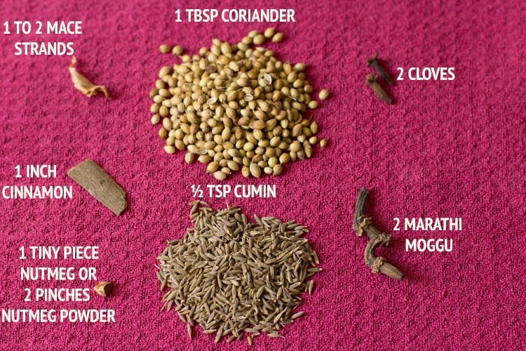 various spices on a cloth