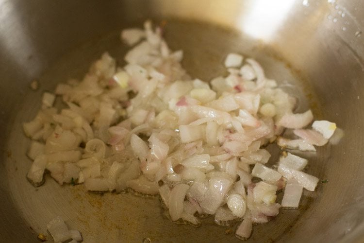 sauteing onions