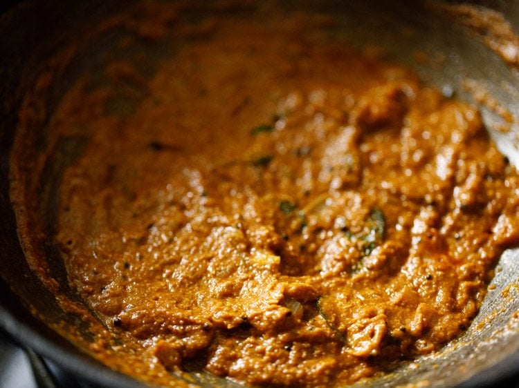 sautéing masala paste. 