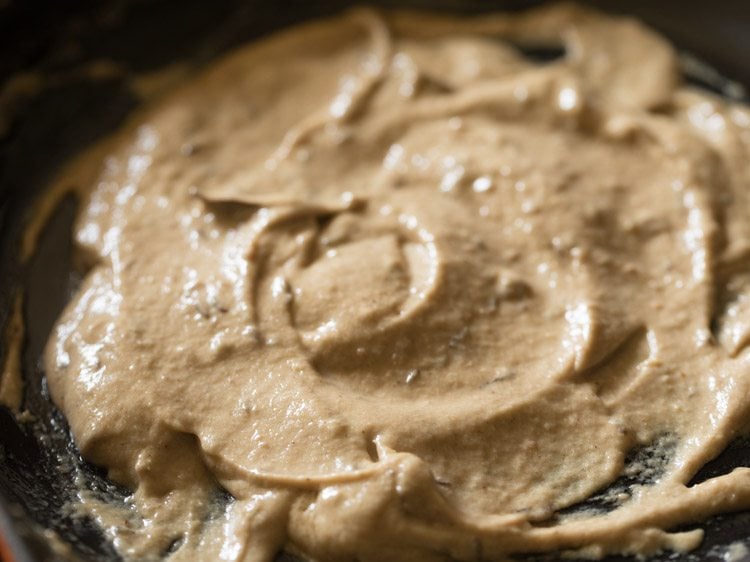 sautéing onion paste. 