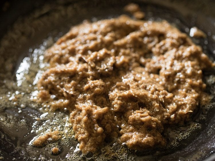 sautéing spiced onion paste. 