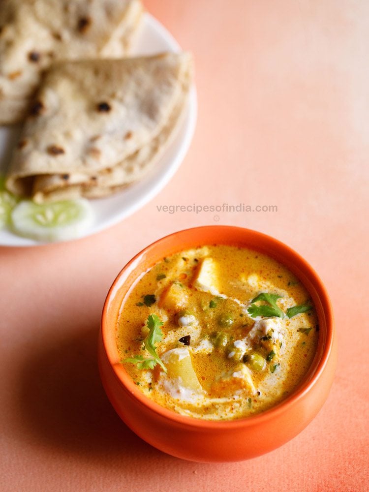 aloo matar paneer gravy recipe