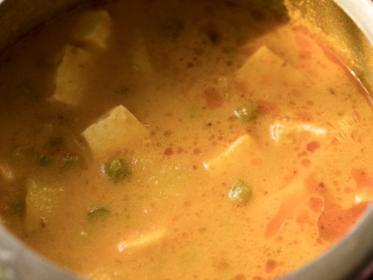 aloo matar paneer gravy recipe