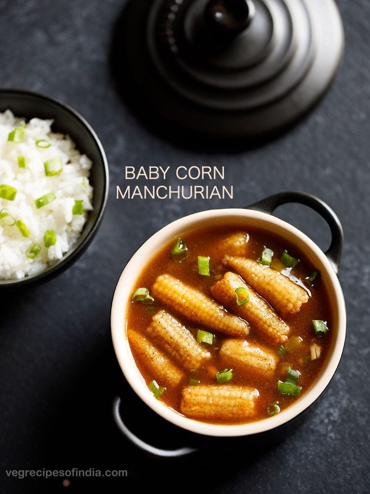 baby corn manchurian gravy recipe