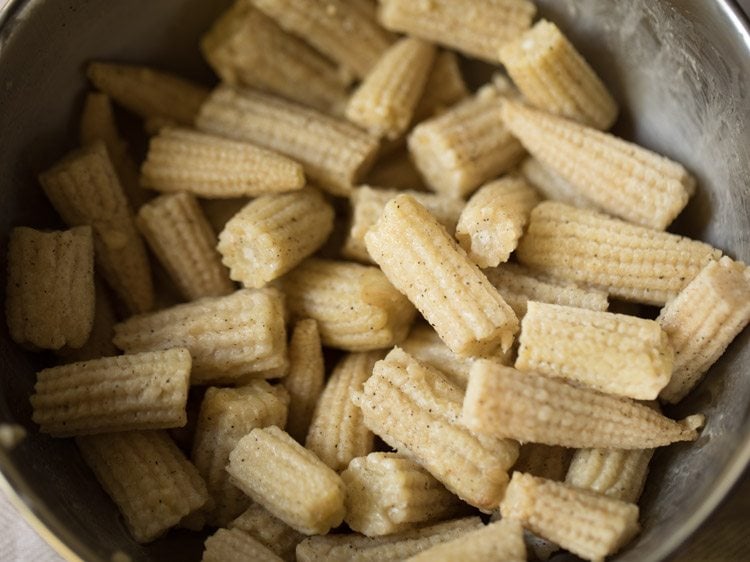 baby corn to make baby corn manchurian gravy recipe