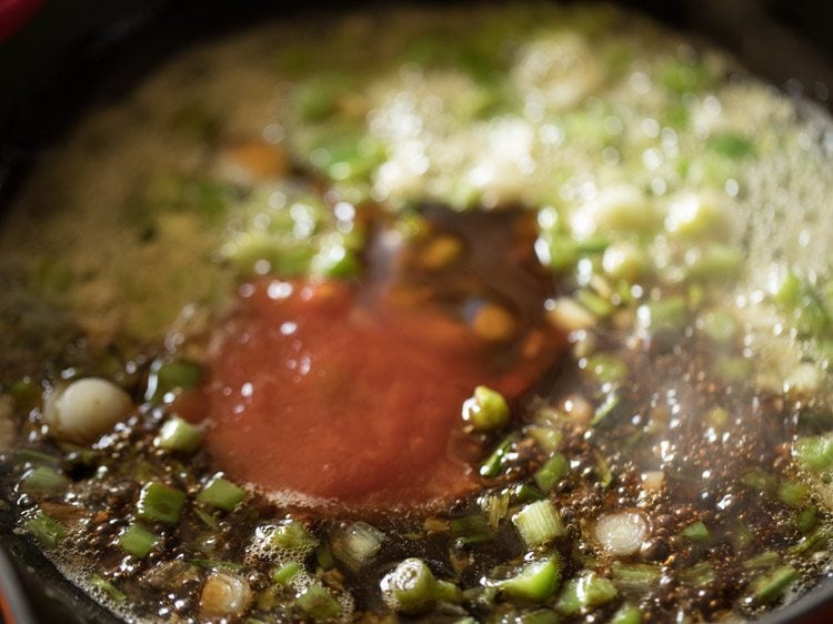 making baby corn manchurian gravy recipe